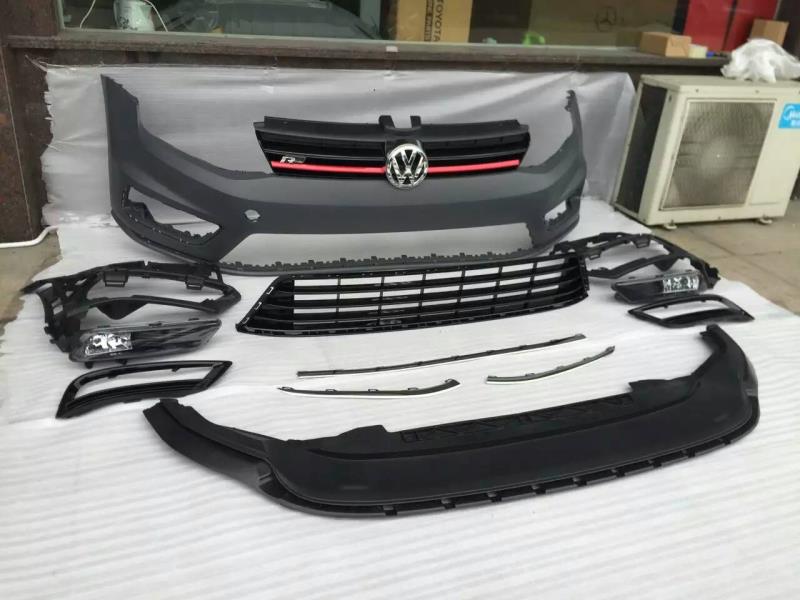 Complete Front Bumper Kit for VW Golf 7 R-Line 2013-2014
