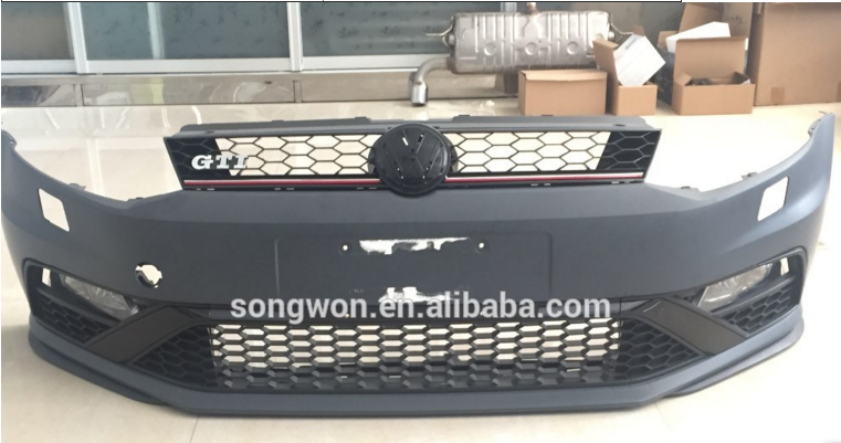 Honeycomb Grille Front Bumper for VW Polo GTI (2015)