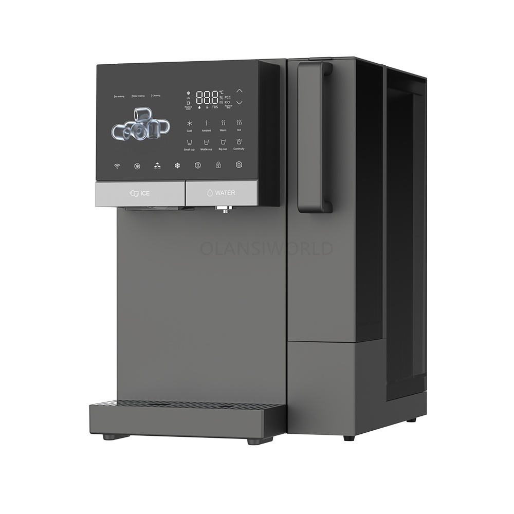 W90 Electric Portable Counter Top Hot Cold Chill Water Dispenser with Ice Nugget Maker - Image 2
