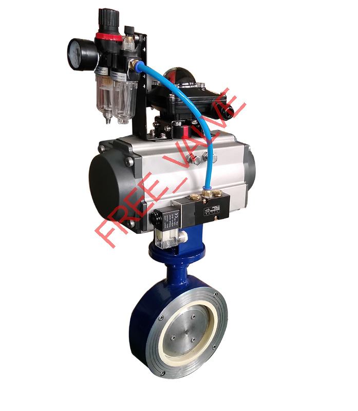 Wafer Type Ceramic Butterfly Valve