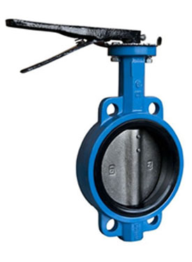 Wafer type /Double Flanged Rubber/PTFE Lined Butterfly Valve - Image 3