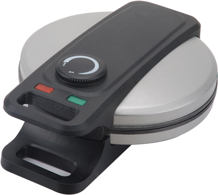 Round Waffle Maker with Adjustable Temperature