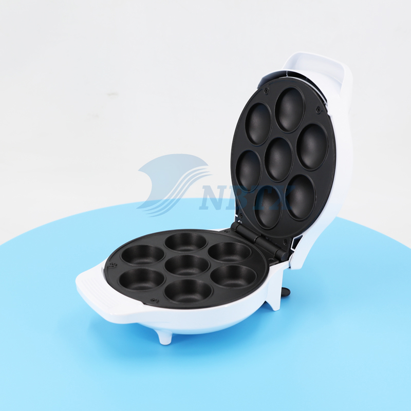 Compact Electric Waffle Maker with Non-Stick Plates