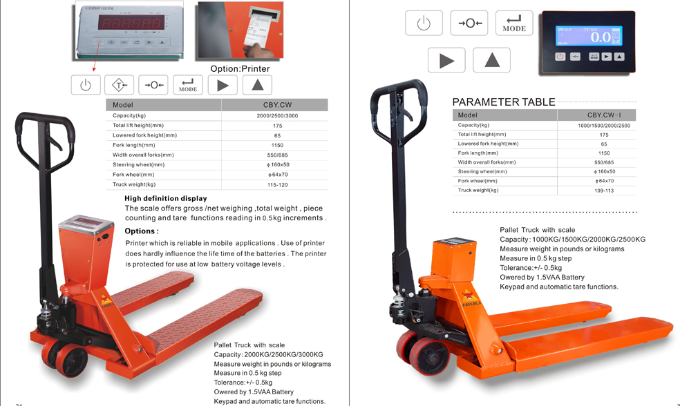 Pallet Truck with Integrated Scale