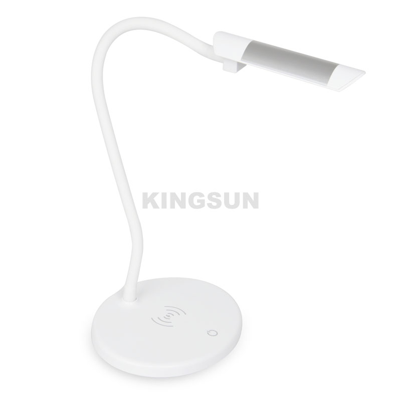 Warm white dimmable LED desktop 5W wireless charging lamp for phone - Image 2