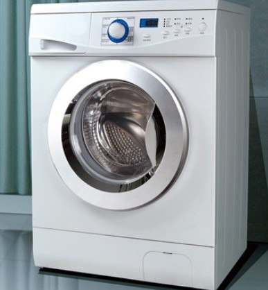Front-Loading Washing Machine with Digital Display