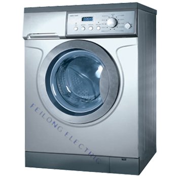 Front-Loading Washing Machine with Digital Display
