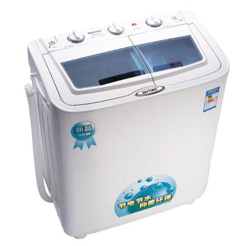 Twin Tub Washing Machine with Mechanical Timer