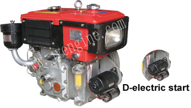 Water-Cooled Diesel Engine with Electric Start