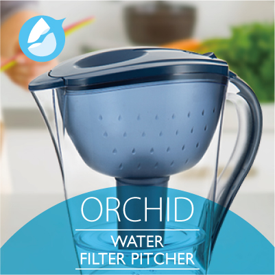 Water filter pitcher with replacement filter inside for kitchen use - Image 2