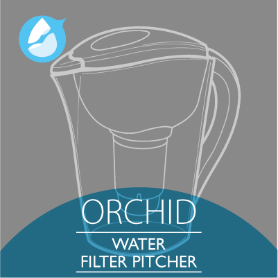 Water Filter Pitcher with Replacement Cartridge