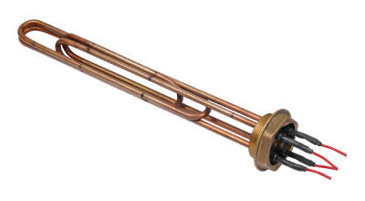 Immersion Water Heating Element with Brass Flange