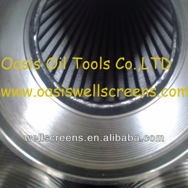 Stainless steel water well screen with API STC thread