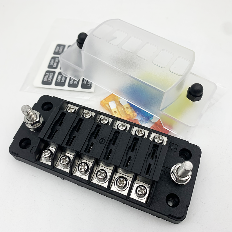 Waterproof 12V 24V 32V 6 Way Automotive Car Auto Blade Fuse Holder Block Box With LED ligh - Image 2