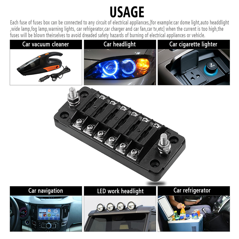 Application examples for the fuse block