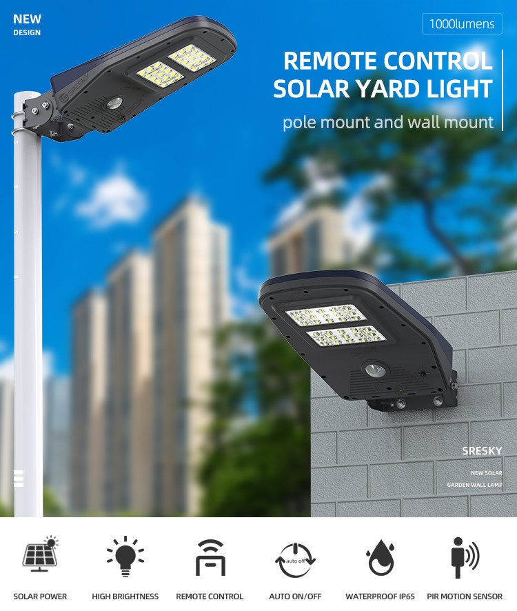 Waterproof IP65 Outdoor LED Motion Sensor Courtyard Solar Led Street Garden Light - Image 2