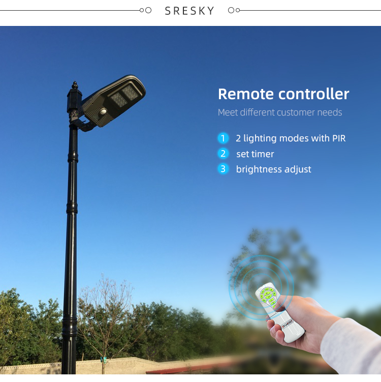 Solar LED Street Light with Motion Sensor