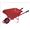 Red Metal Wheelbarrow for Garden or Construction