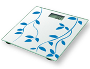 Digital Bathroom Scale with Floral Design