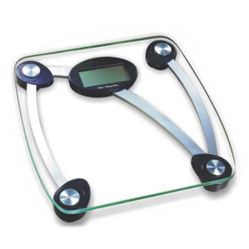 Digital Bathroom Scale with Glass Platform