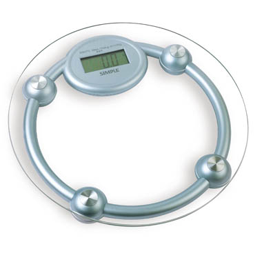 Digital Bathroom Scale with Glass Platform