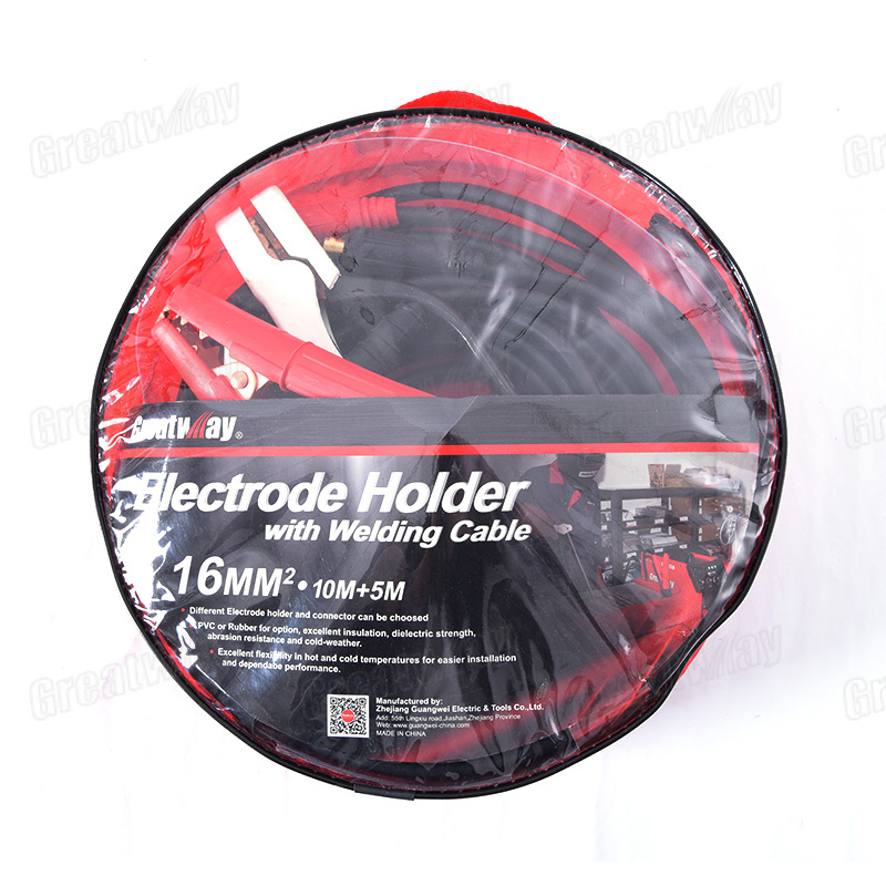16mm2 Welding Cable Set with Electrode Holder and Ground Clamp
