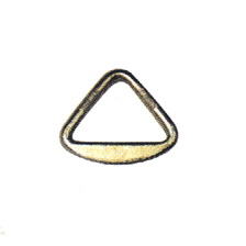 Forged Carbon Steel Delta Ring with Yellow Chromate Finish