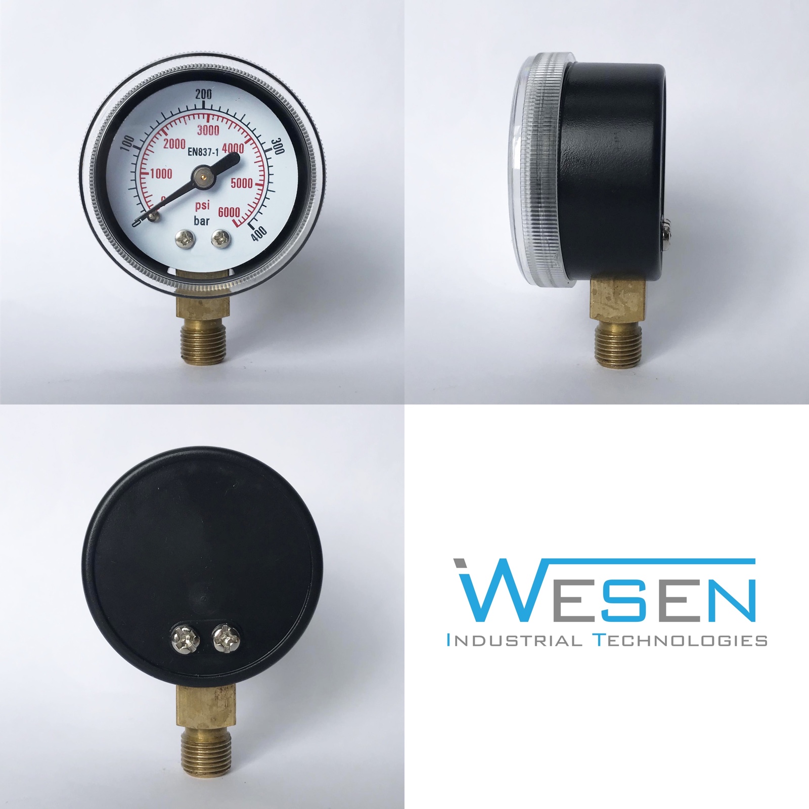 WESEN 40mm 400bar plastic pressure gauge 6000psi - Image 3