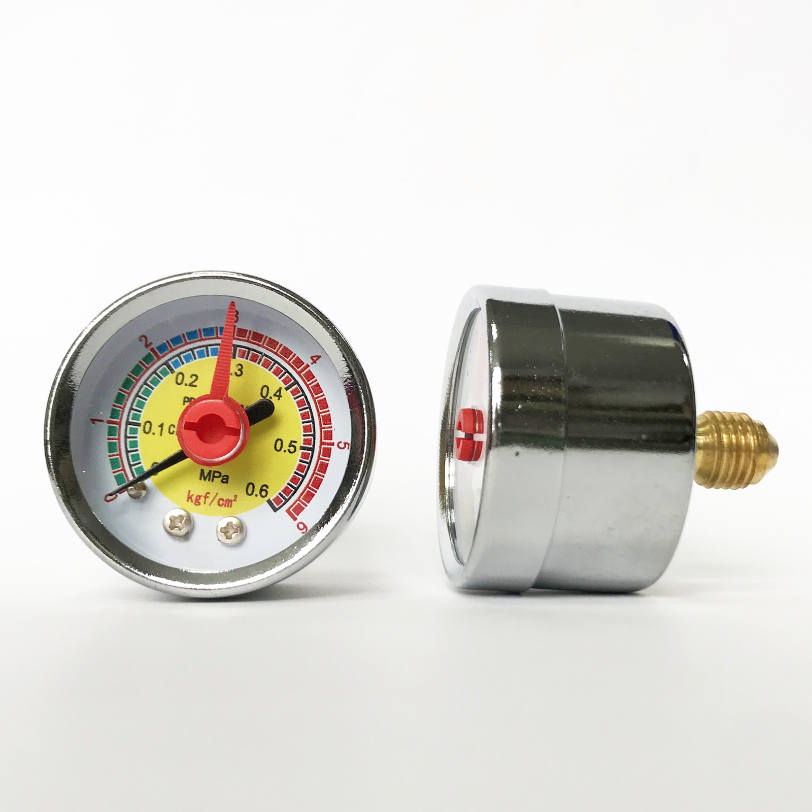 WESEN 40mm chrome plated case pressure gauge 0.6MPa - Image 3