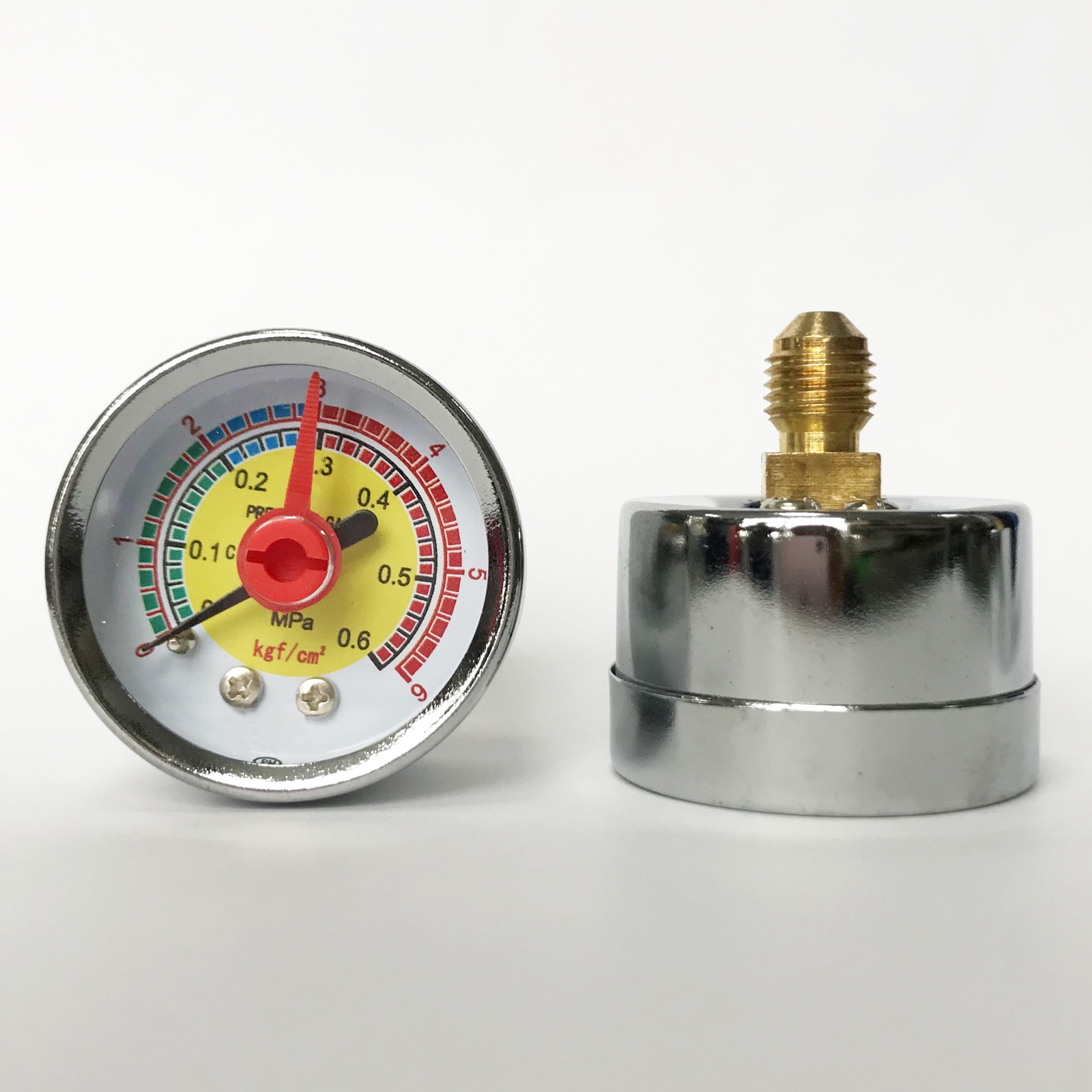 WESEN 40mm chrome plated case pressure gauge 0.6MPa - Image 2