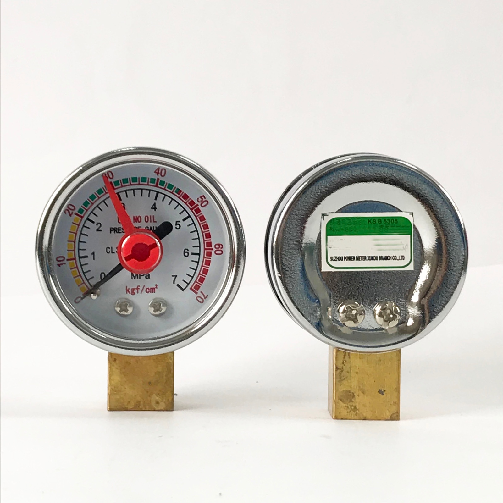 WESEN 40mm chrome plated case pressure gauge 7kg/cm3 - Image 3
