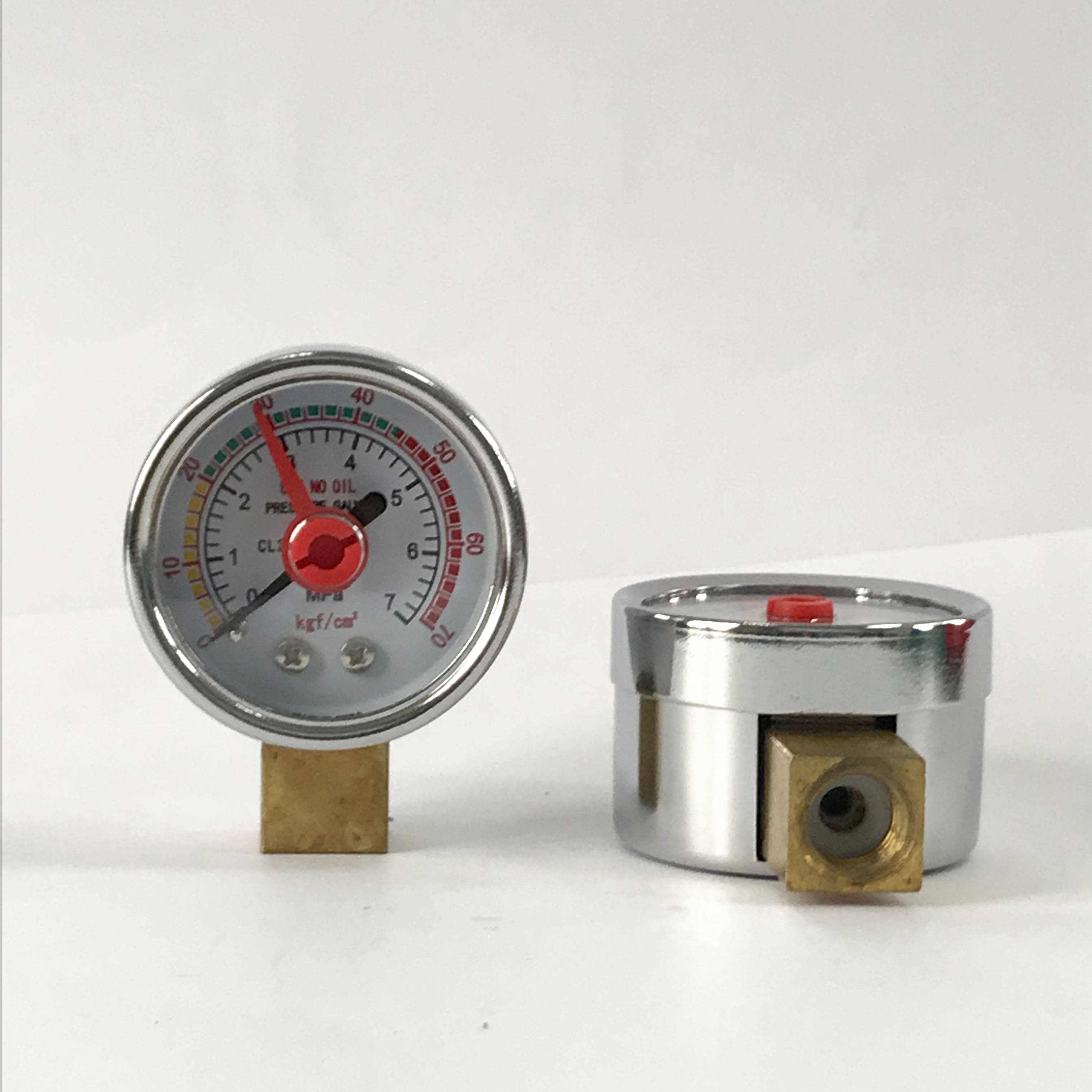WESEN 40mm chrome plated case pressure gauge 7kg/cm3 - Image 2