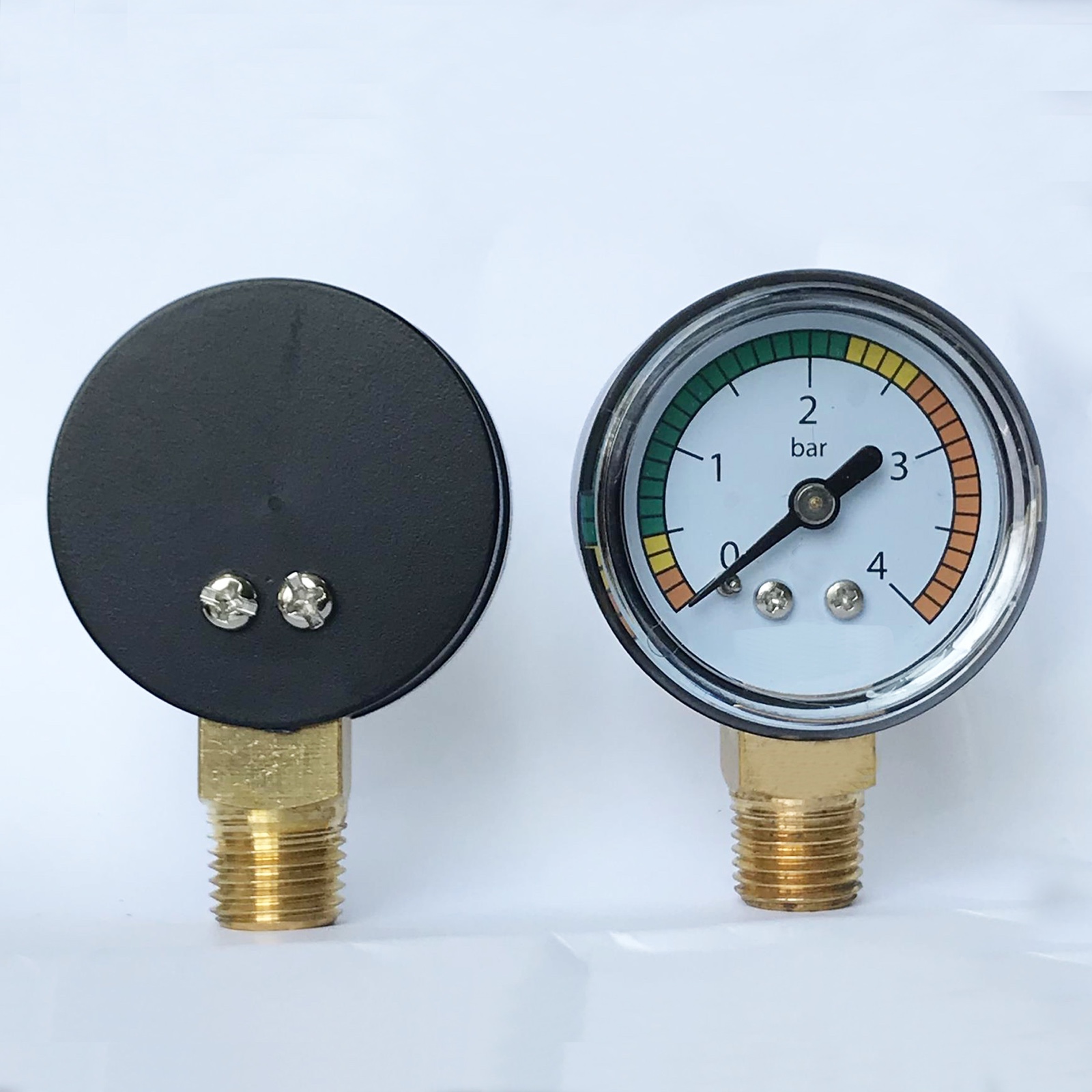 40mm Plastic Pressure Gauge 0-4 bar Lower Mount