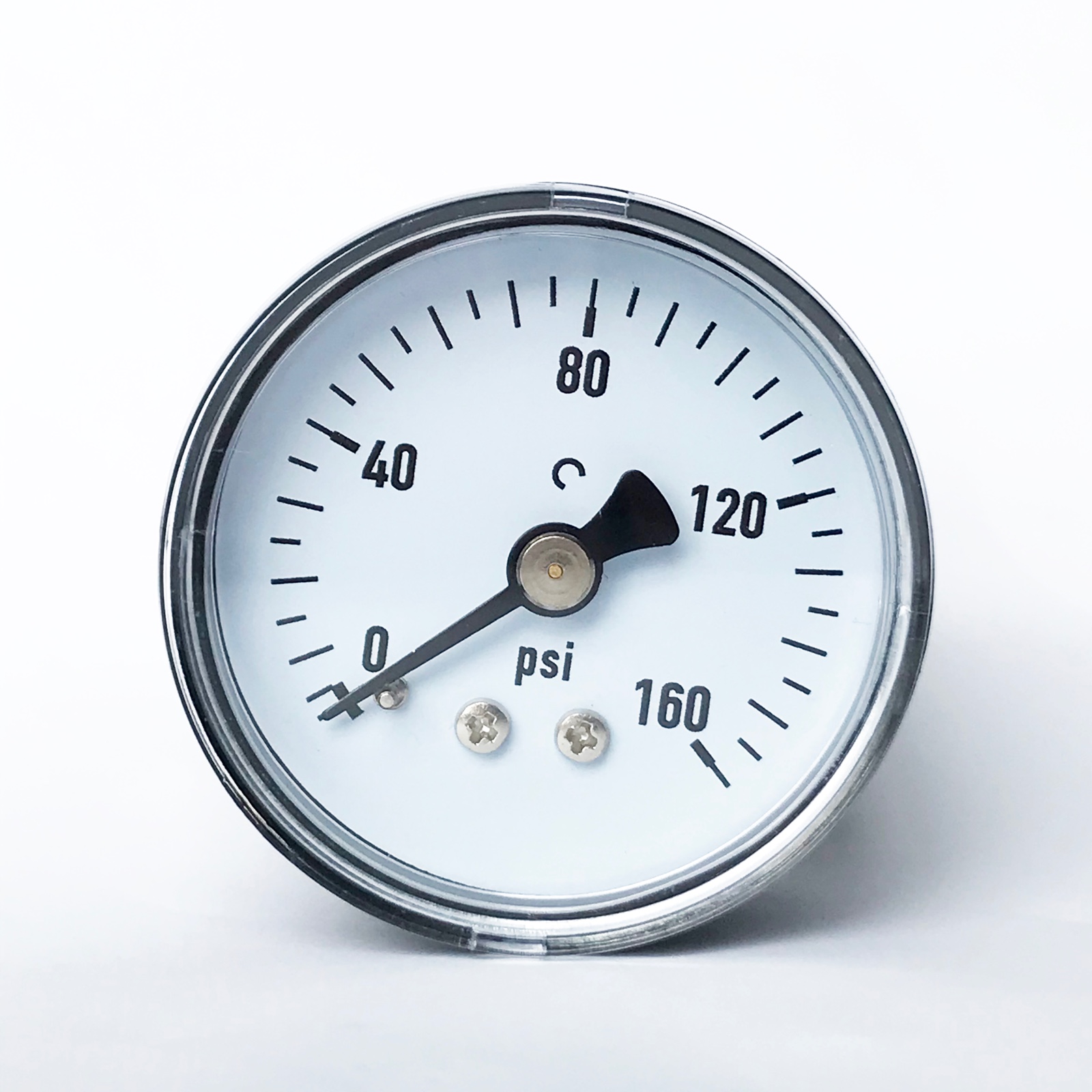 WESEN 50mm plastic case pressure gauge 160psi back connection - Image 2