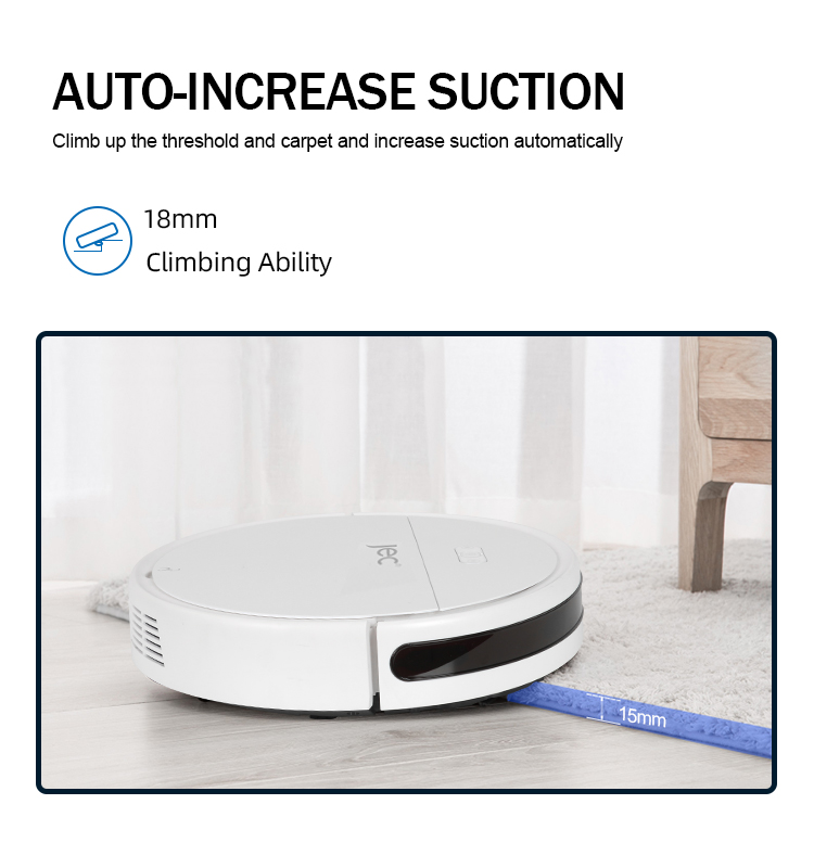 Climbing ability and auto-suction adjustment