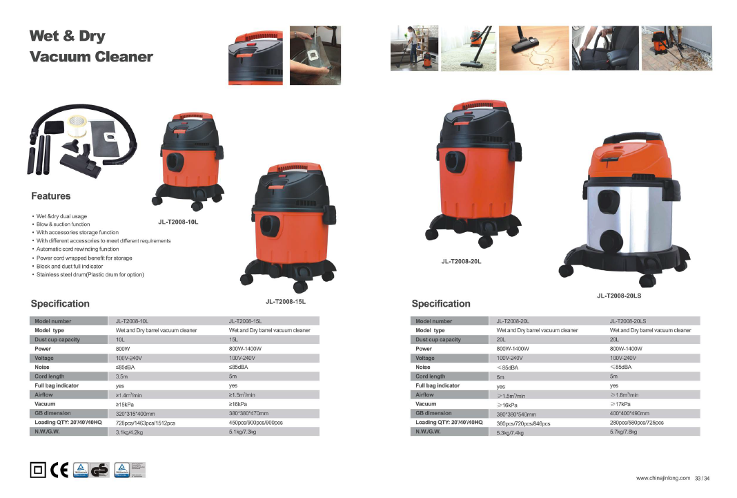 Wet and Dry Vacuum Cleaner
