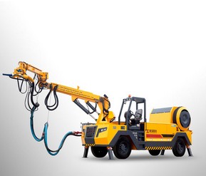 Self-Propelled Wet Mix Concrete Sprayer with Robotic Arm