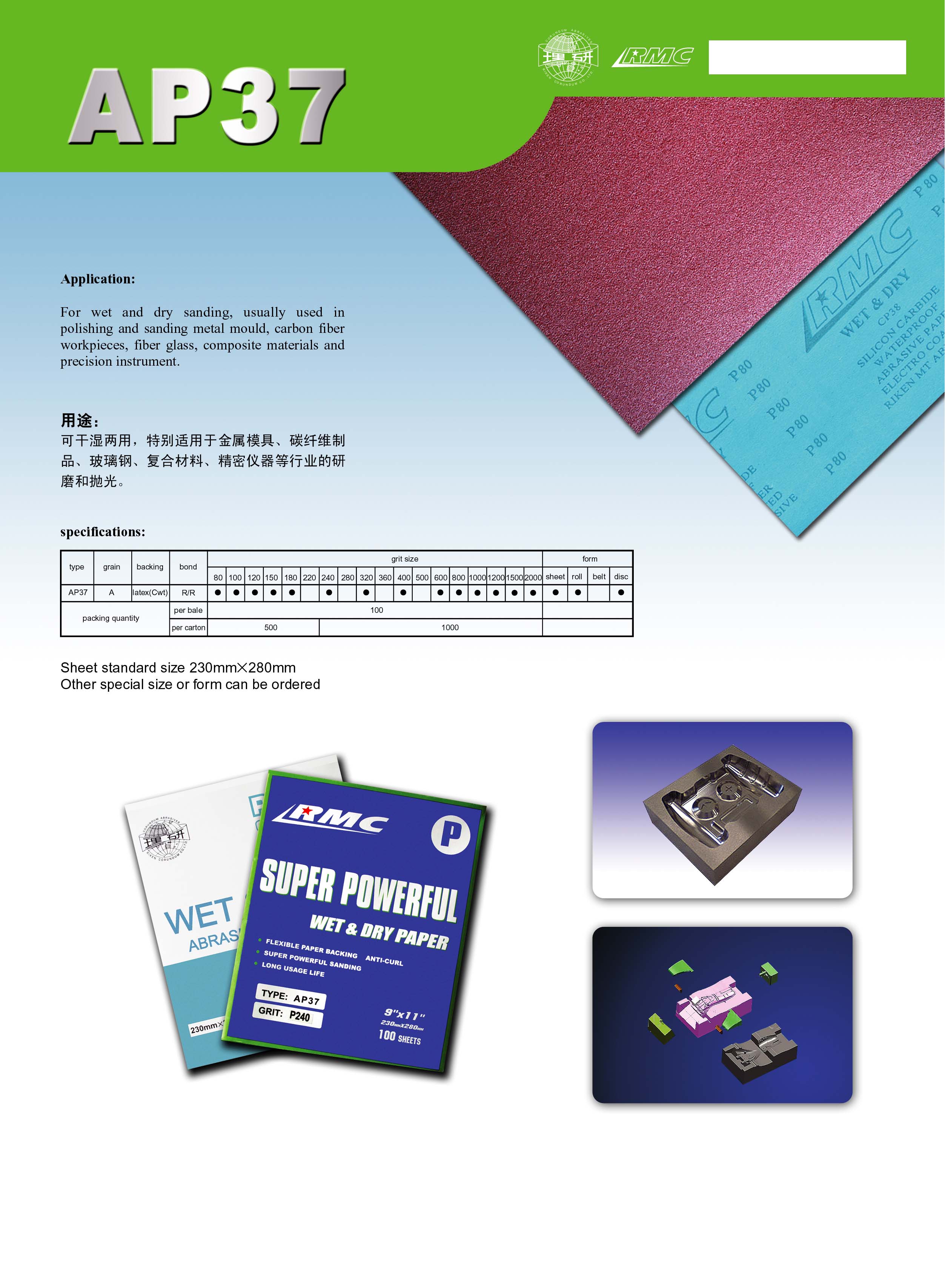 Wet and Dry Abrasive Paper