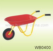 Child's Wheelbarrow with Plastic Tub and Metal Frame