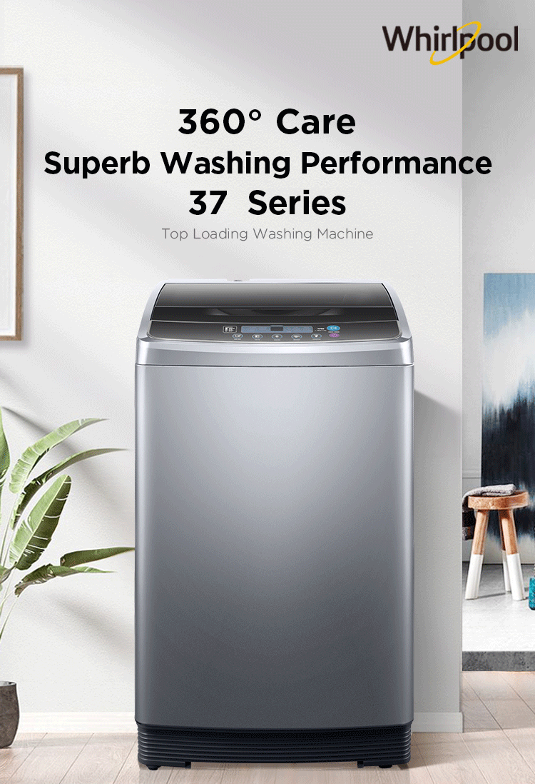Top loading washing machine unit display