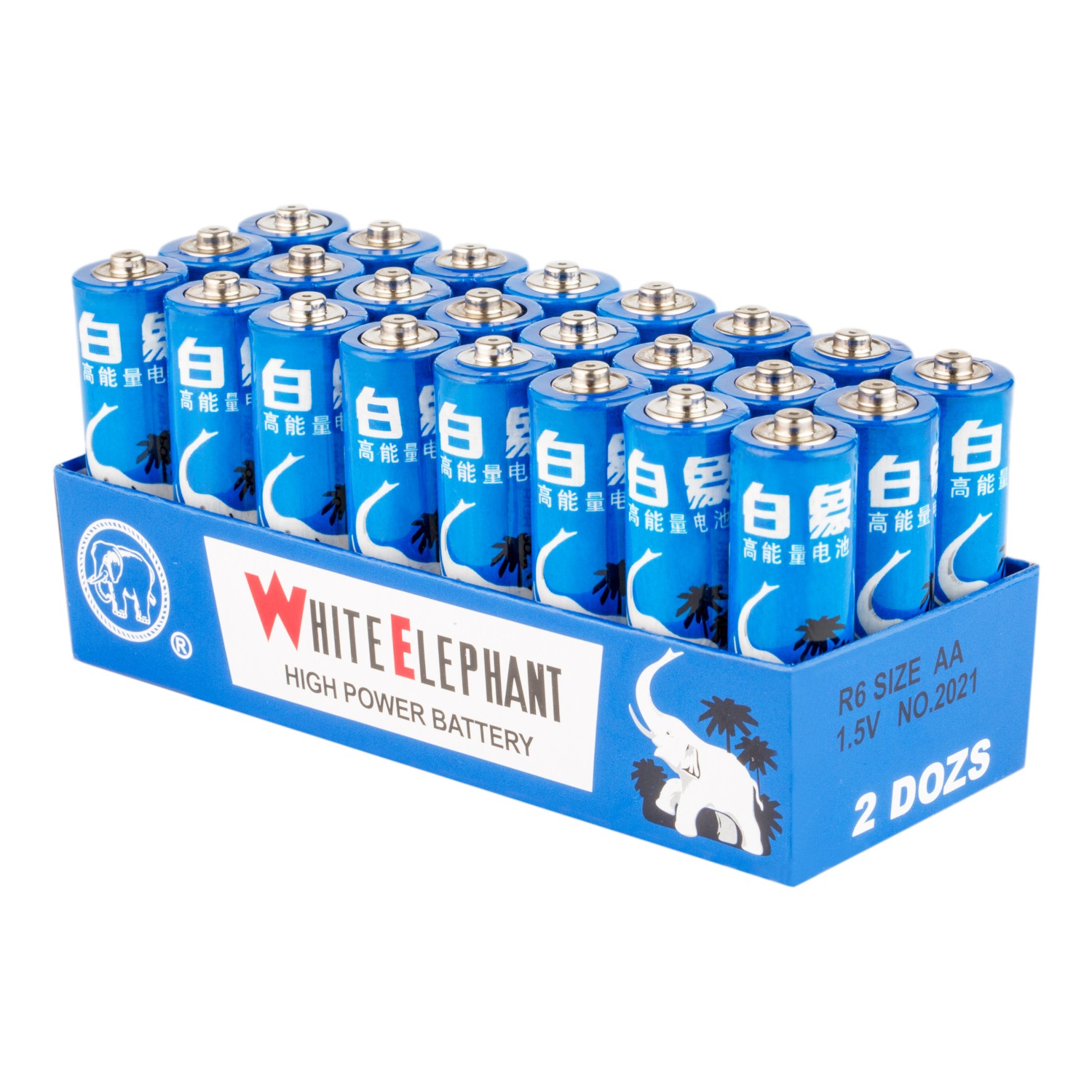 White Elephant Brand Carbon Zinc Battery R6 - Image 2
