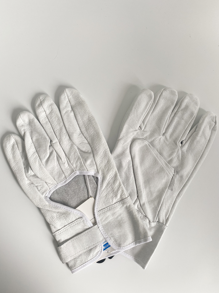 White Pig skin leather glove - Image 2