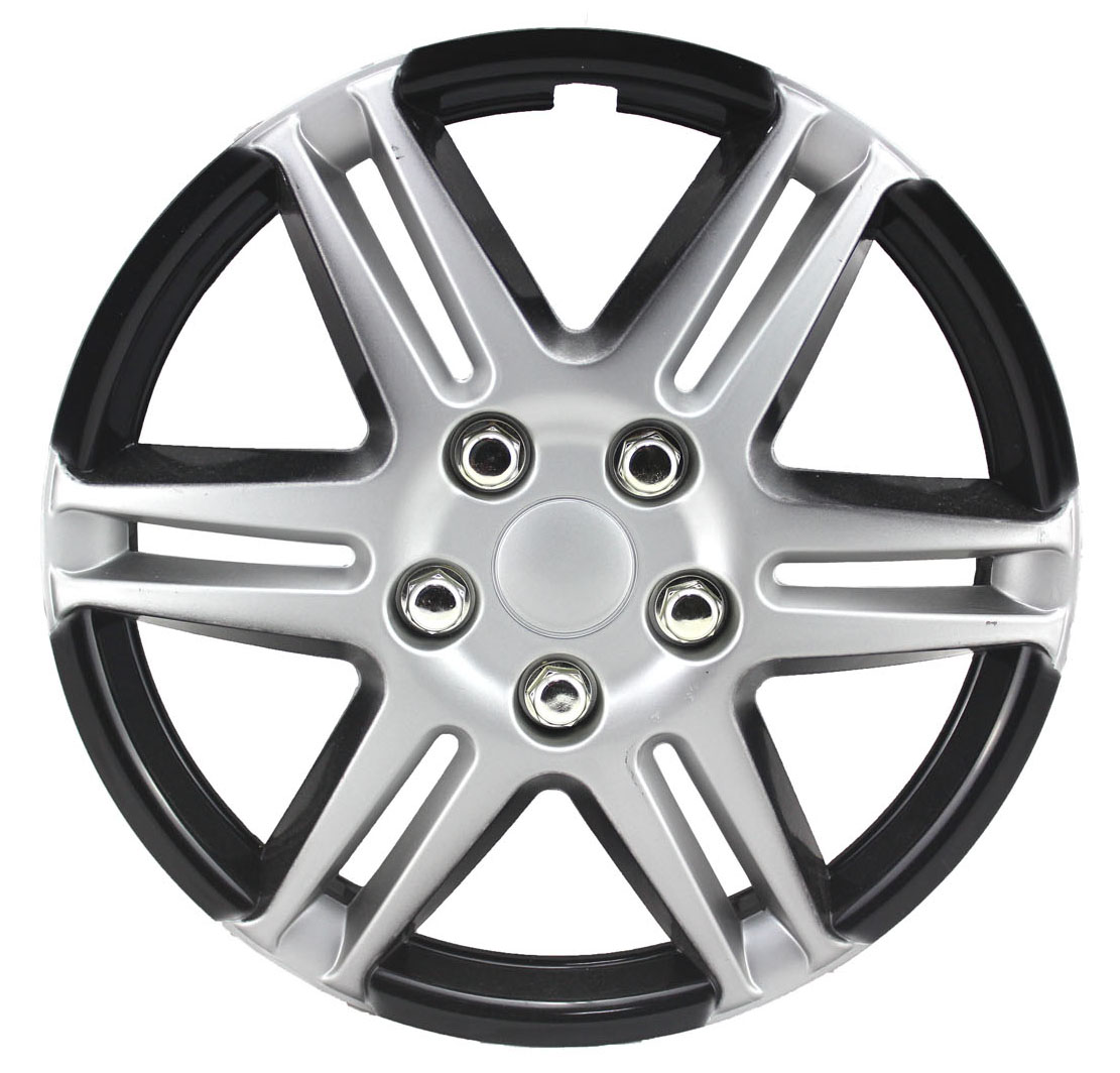 Wholesale 13" 14" ABS/PP Decorative Car wheel Center covers Rims Black and Red Plastic Aut - Image 2