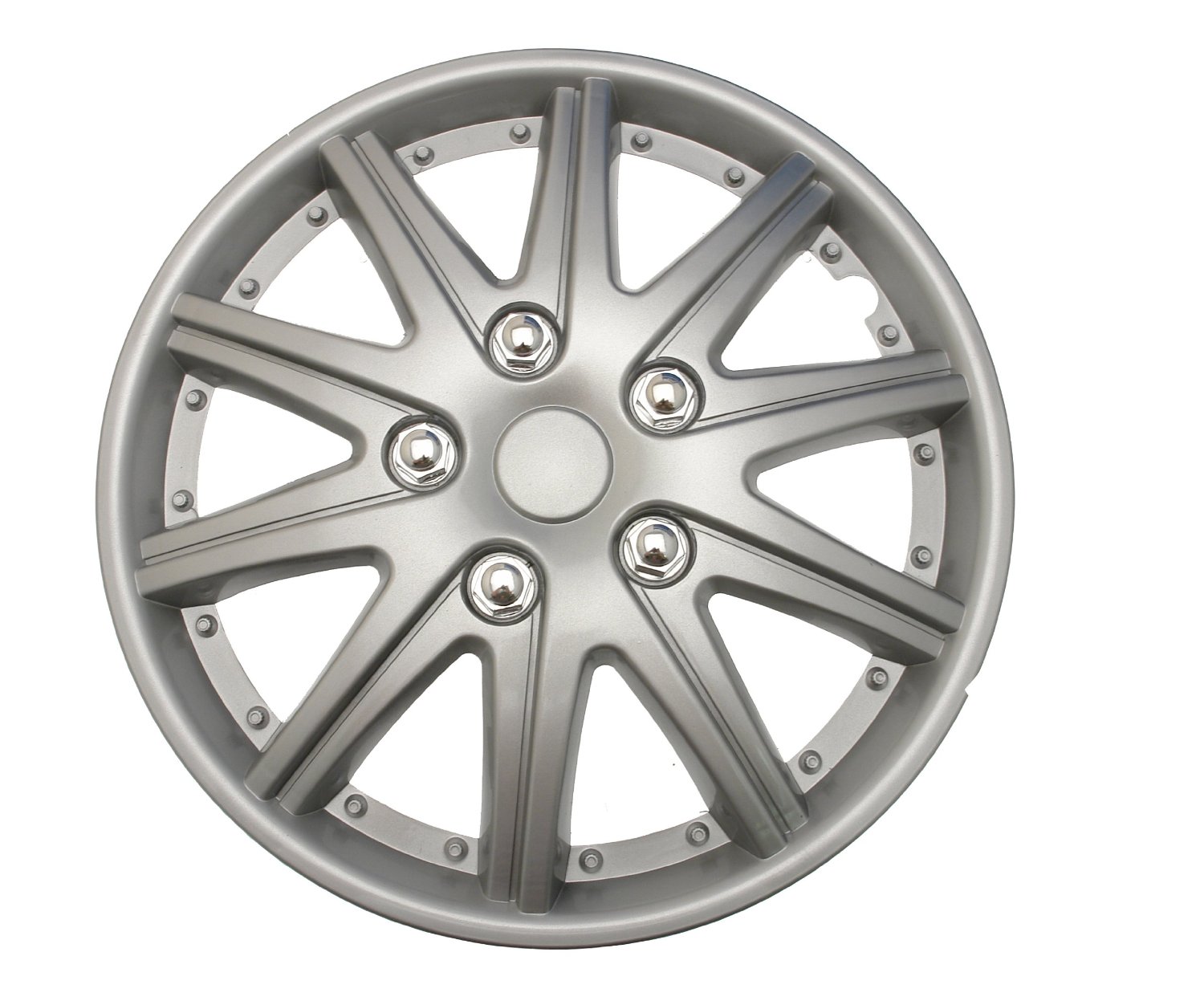 Bi-Color Plastic Car Wheel Hubcaps
