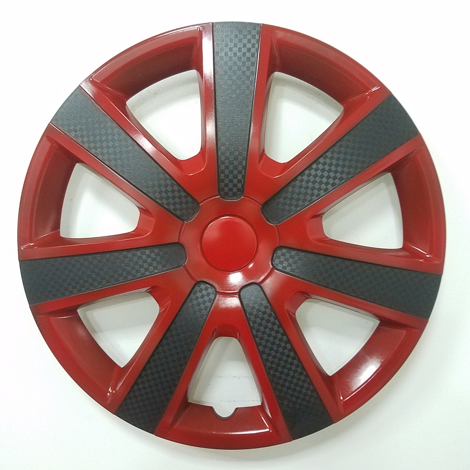 Wholesale PP ABS 13 14 15 inch Twin-Color Anti-wear Carbon Fiber Car Wheel Center Cover - Image 3