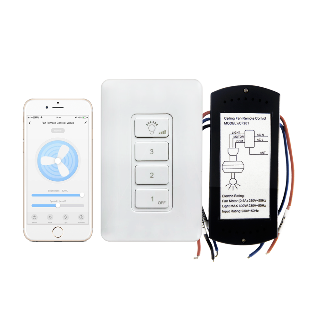 WiFi Enabled Ceiling Fan Remote Control