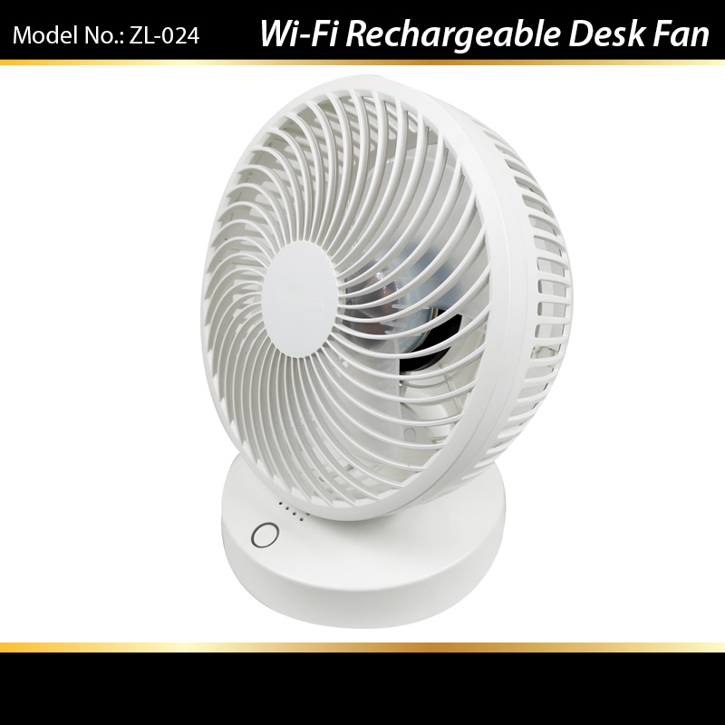 Rechargeable Wireless Desk Fan with WiFi