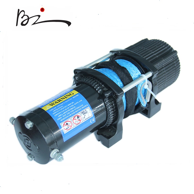4000 lb Electric Winch with Synthetic Rope