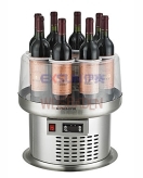 Electronic Wine Chiller with Circular Bottle Holders