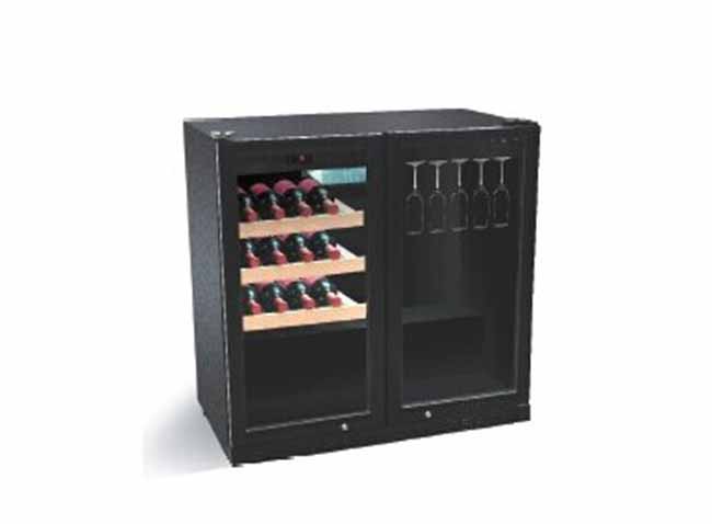 Dual-Zone Wine Display Refrigerator